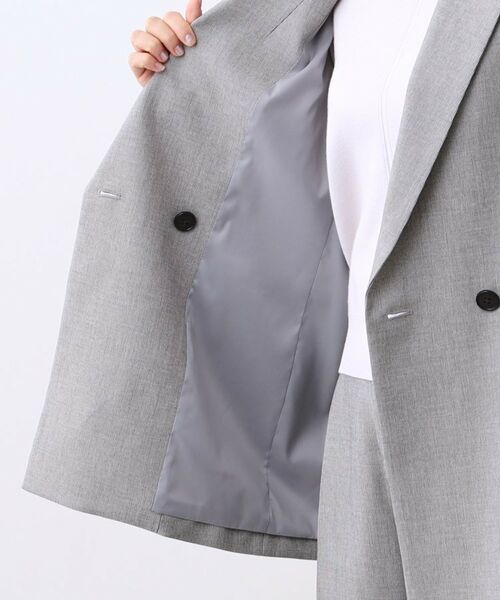 Reflect / リフレクト テーラードジャケット | 【単品使いOK◎／ライトアウター／セットアップ可】リラクシーメランジジャケット | 詳細22