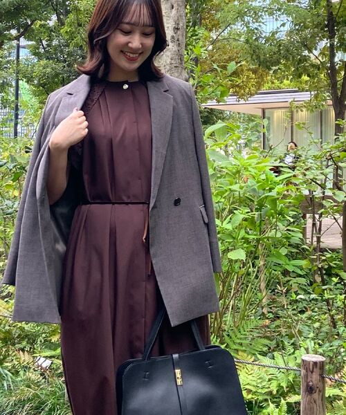 Reflect / リフレクト テーラードジャケット | 【単品使いOK◎／ライトアウター／セットアップ可】リラクシーメランジジャケット | 詳細4