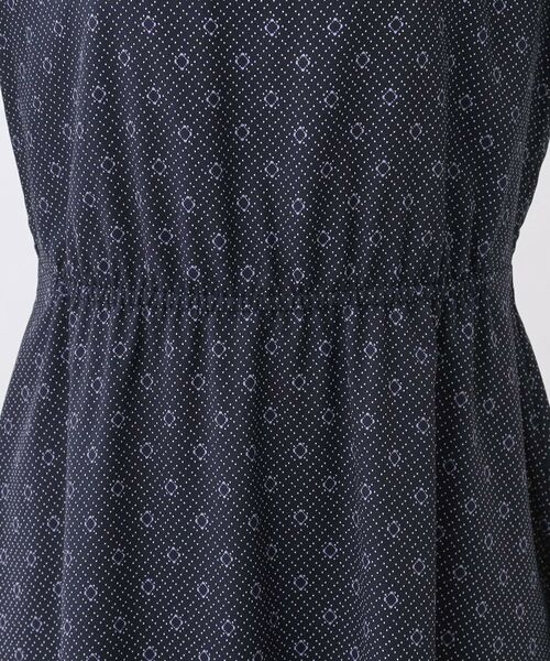 Reflect / リフレクト ロング・マキシ丈ワンピース | 【きちんと見え/通勤/セレモニーにおすすめ◎】ドット×ダイヤ柄ワンピース | 詳細20