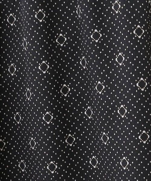 Reflect / リフレクト ロング・マキシ丈ワンピース | 【きちんと見え/通勤/セレモニーにおすすめ◎】ドット×ダイヤ柄ワンピース | 詳細8