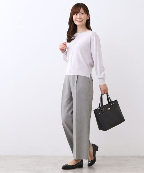 Reflect / リフレクト パンツ | 【単品使いOK◎/セットアップ可】リラクシーメランジワイドパンツ | 詳細3