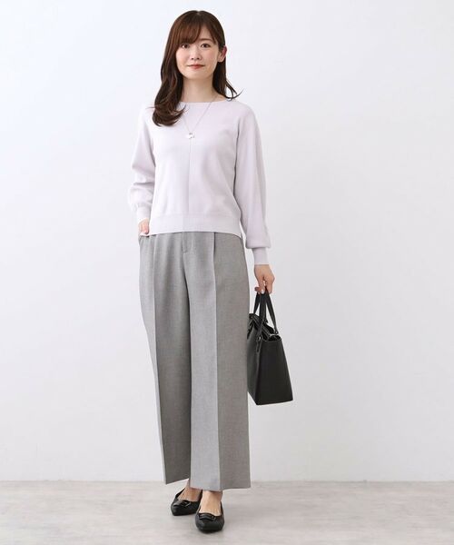 Reflect / リフレクト パンツ | 【単品使いOK◎/セットアップ可】リラクシーメランジワイドパンツ | 詳細4