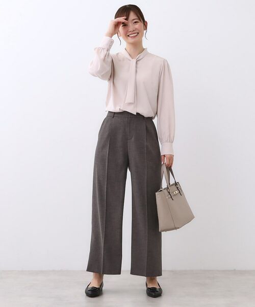 Reflect / リフレクト パンツ | 【単品使いOK◎/セットアップ可】リラクシーメランジワイドパンツ | 詳細7