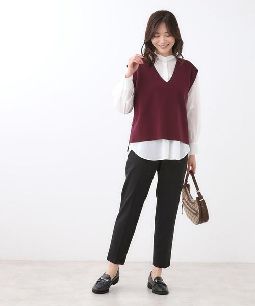 Reflect / リフレクト パンツ | 【高身長さんに嬉しい長め丈追加！／私のパンツ／すっきり見え◎】テーパードパンツ | 詳細12