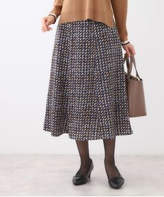 Reflect / リフレクト スカート | 【ニットスタイルが華やかに◎】チドリ風プリントフレアスカート