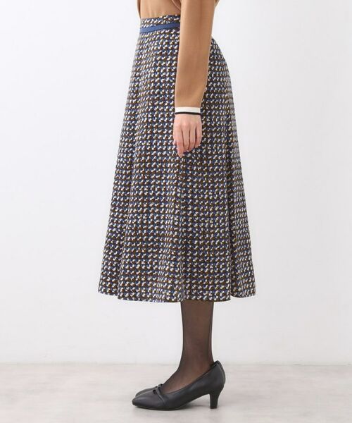 Reflect / リフレクト スカート | 【ニットスタイルが華やかに◎】チドリ風プリントフレアスカート | 詳細11