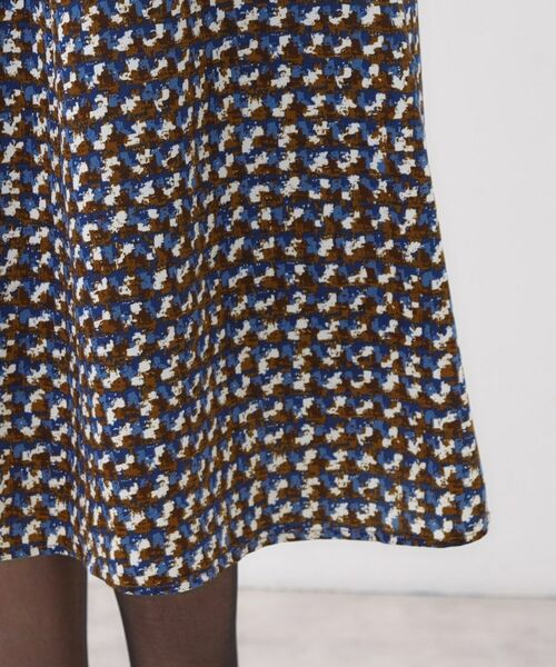 Reflect / リフレクト スカート | 【ニットスタイルが華やかに◎】チドリ風プリントフレアスカート | 詳細16