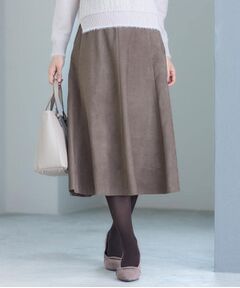 Reflect / リフレクト スカート | 【ジャケット合わせにぴったり◎】スエードライクフレアスカート