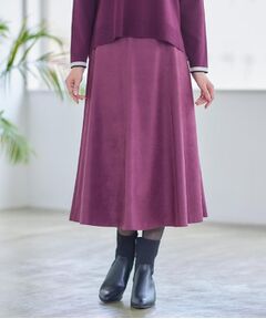 Reflect / リフレクト スカート | 【ジャケット合わせにぴったり◎】スエードライクフレアスカート