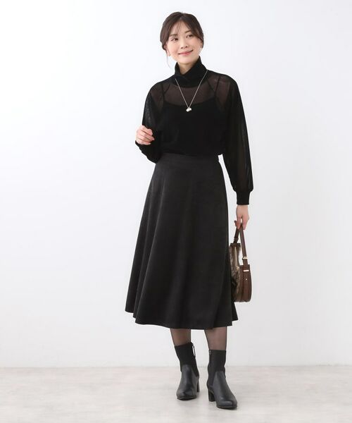 Reflect / リフレクト スカート | 【ジャケット合わせにぴったり◎】スエードライクフレアスカート | 詳細10
