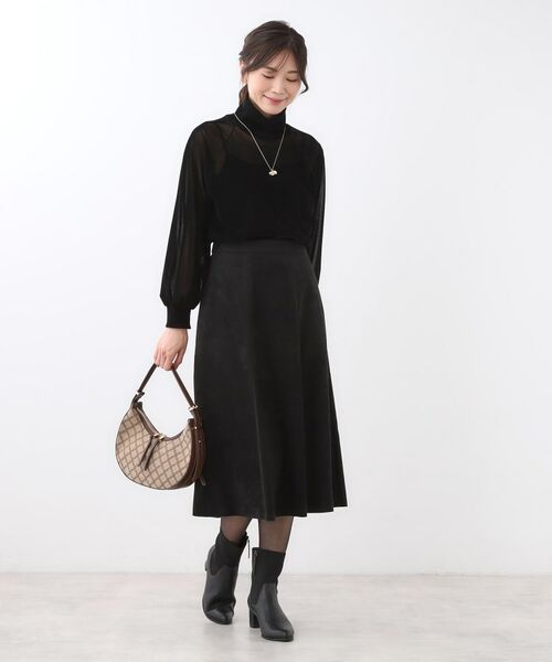 Reflect / リフレクト スカート | 【ジャケット合わせにぴったり◎】スエードライクフレアスカート | 詳細11