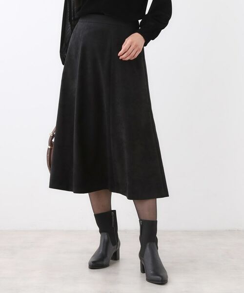 Reflect / リフレクト スカート | 【ジャケット合わせにぴったり◎】スエードライクフレアスカート | 詳細12