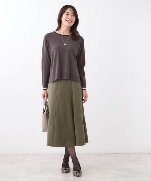 Reflect / リフレクト スカート | 【ジャケット合わせにぴったり◎】スエードライクフレアスカート | 詳細14