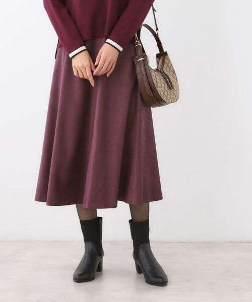 Reflect / リフレクト スカート | 【ジャケット合わせにぴったり◎】スエードライクフレアスカート | 詳細24