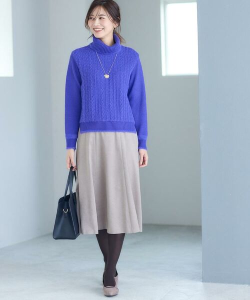 Reflect / リフレクト スカート | 【ジャケット合わせにぴったり◎】スエードライクフレアスカート | 詳細3