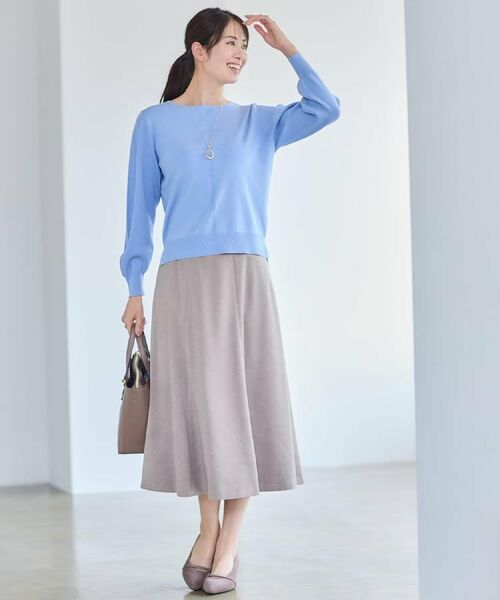 Reflect / リフレクト スカート | 【ジャケット合わせにぴったり◎】スエードライクフレアスカート | 詳細4