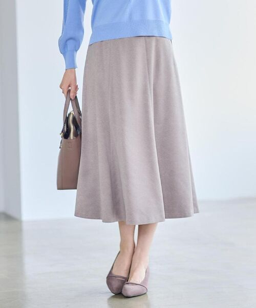 Reflect / リフレクト スカート | 【ジャケット合わせにぴったり◎】スエードライクフレアスカート | 詳細6