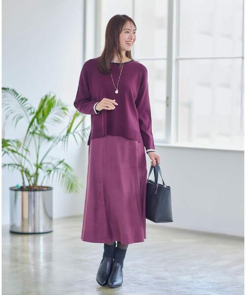 Reflect / リフレクト スカート | 【ジャケット合わせにぴったり◎】スエードライクフレアスカート | 詳細9