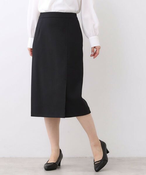 Reflect / リフレクト スカート | 【セットアップ可/すっきりシルエット/通勤におすすめ◎】キレイめジャージタイトスカート | 詳細4