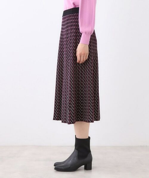 Reflect / リフレクト スカート | 【WEB先行カラーあり/セットアップ可】幾何調柄ニットスカート | 詳細27