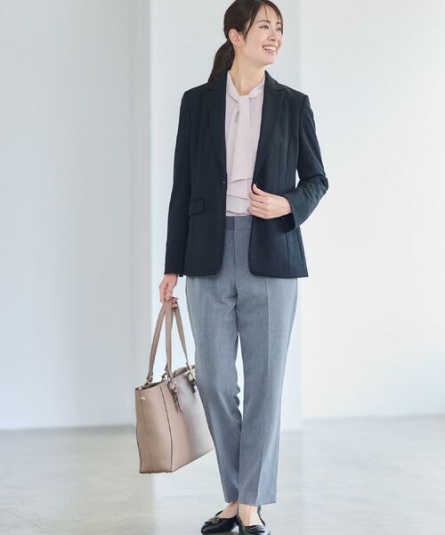 Reflect / リフレクト シャツ・ブラウス | 【きちんと見え/通勤/セレモニーにおすすめ◎】ドット柄ボウタイブラウス | 詳細7