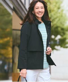 Reflect / リフレクト レザーブルゾン・ジャケット | 【すっきり見え／フード取り外し可／通勤におすすめ◎】ライティアウター