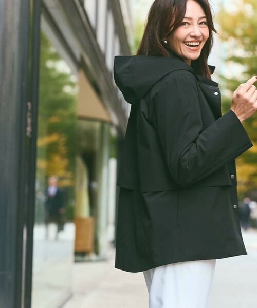 Reflect / リフレクト レザーブルゾン・ジャケット | 【すっきり見え/フード取り外し可/通勤におすすめ◎】ライティアウター | 詳細1