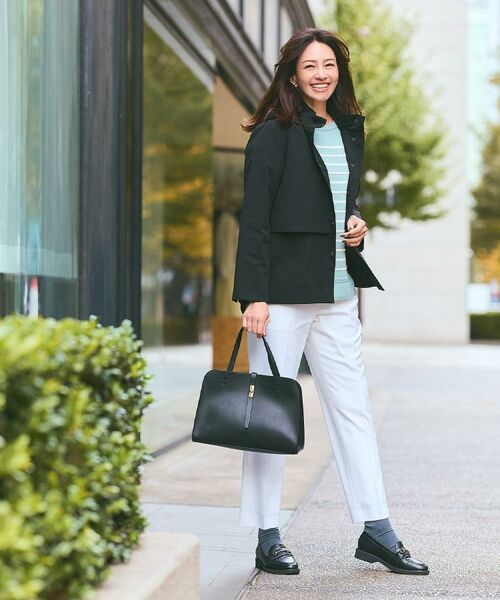 Reflect / リフレクト レザーブルゾン・ジャケット | 【すっきり見え/フード取り外し可/通勤におすすめ◎】ライティアウター | 詳細2