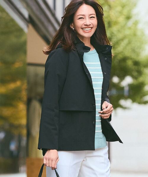 Reflect / リフレクト レザーブルゾン・ジャケット | 【すっきり見え/フード取り外し可/通勤におすすめ◎】ライティアウター(ブラック(019))