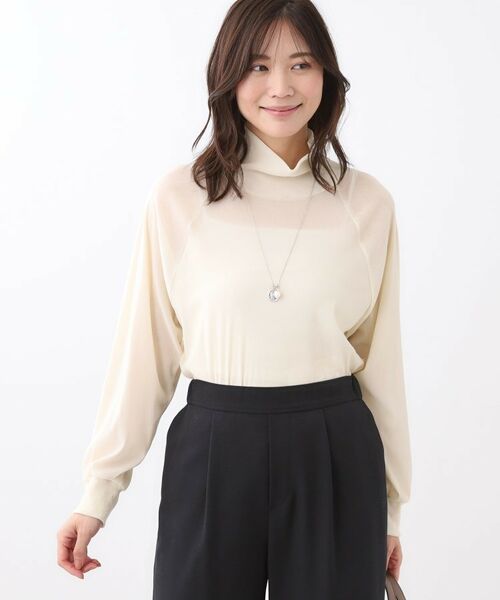 Reflect / リフレクト カットソー | 【レイヤードスタイルのインナーに◎】タートル×ラグランスリーブプルオーバー | 詳細10