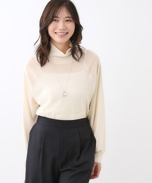 Reflect / リフレクト カットソー | 【レイヤードスタイルのインナーに◎】タートル×ラグランスリーブプルオーバー | 詳細11