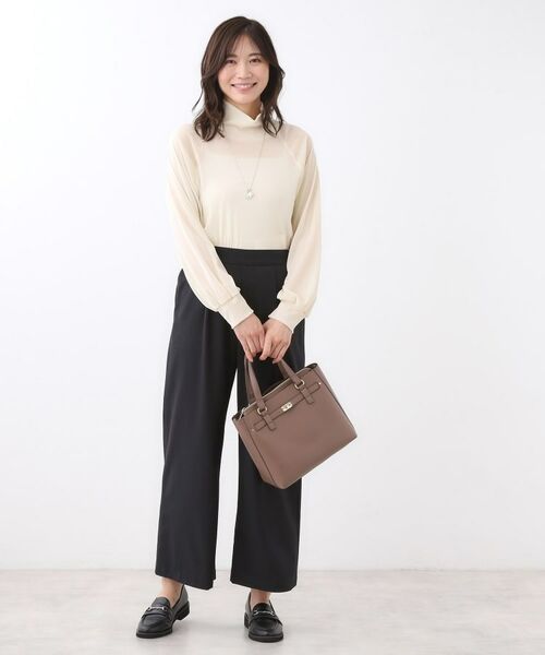 Reflect / リフレクト カットソー | 【レイヤードスタイルのインナーに◎】タートル×ラグランスリーブプルオーバー | 詳細12