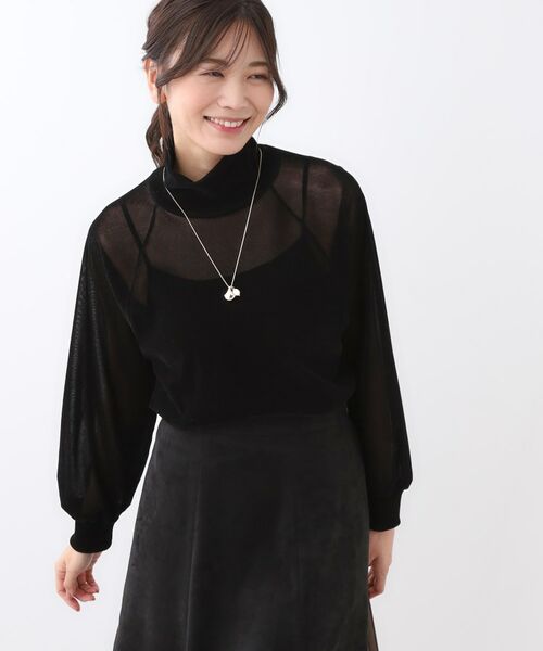 Reflect / リフレクト カットソー | 【レイヤードスタイルのインナーに◎】タートル×ラグランスリーブプルオーバー | 詳細15