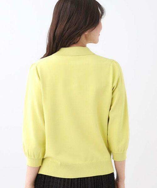 Reflect / リフレクト ニット・セーター | 【透けにくい◎】衿付き七分袖ニット | 詳細23