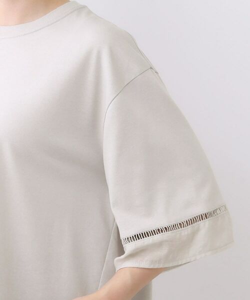 Reflect / リフレクト カットソー | 【E‐QUALITY/体型カバー】シアー×レースデザインプルオーバー | 詳細18