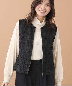 Reflect / リフレクト ベスト | 【軽い羽織に◎】フロントファスナー開きベスト