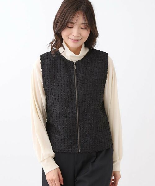 Reflect / リフレクト ベスト | 【軽い羽織に◎】フロントファスナー開きベスト | 詳細6