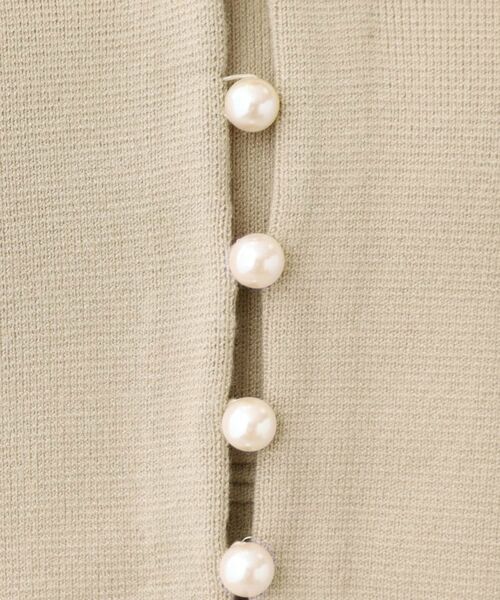 Reflect / リフレクト カーディガン・ボレロ | 【軽い羽織に◎／セットアップ可】パール調ボタン付きカーディガン | 詳細13