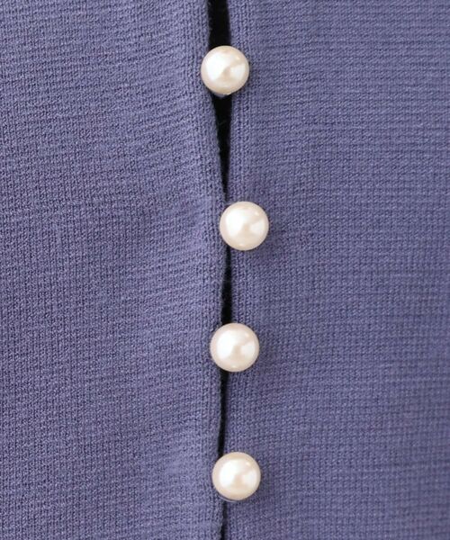 Reflect / リフレクト カーディガン・ボレロ | 【軽い羽織に◎／セットアップ可】パール調ボタン付きカーディガン | 詳細18