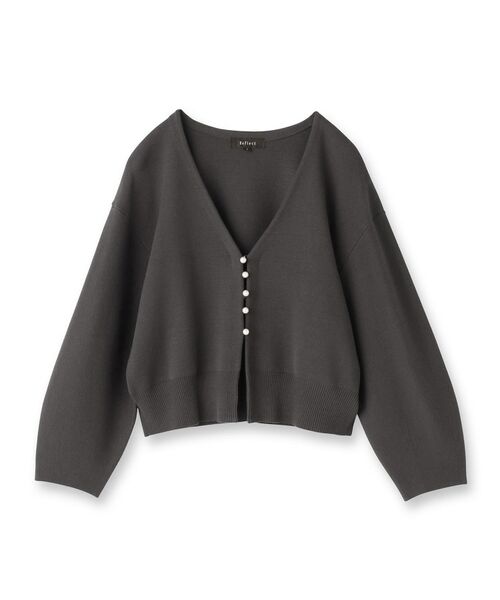 Reflect / リフレクト カーディガン・ボレロ | 【軽い羽織に◎／セットアップ可】パール調ボタン付きカーディガン | 詳細19