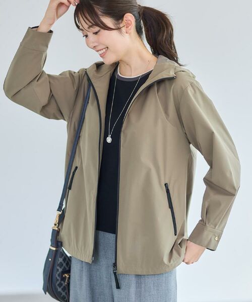 Reflect / リフレクト レザーブルゾン・ジャケット | 【ライトアウター／キレイ見え／気軽な羽織に◎】スポーティライトアウター | 詳細1