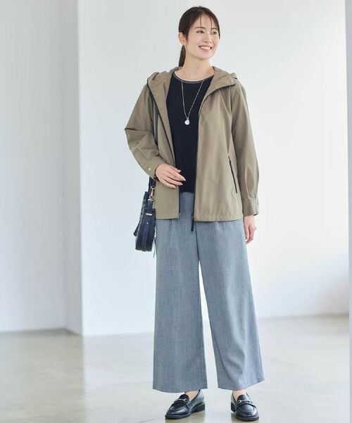 Reflect / リフレクト レザーブルゾン・ジャケット | 【ライトアウター／キレイ見え／気軽な羽織に◎】スポーティライトアウター | 詳細3