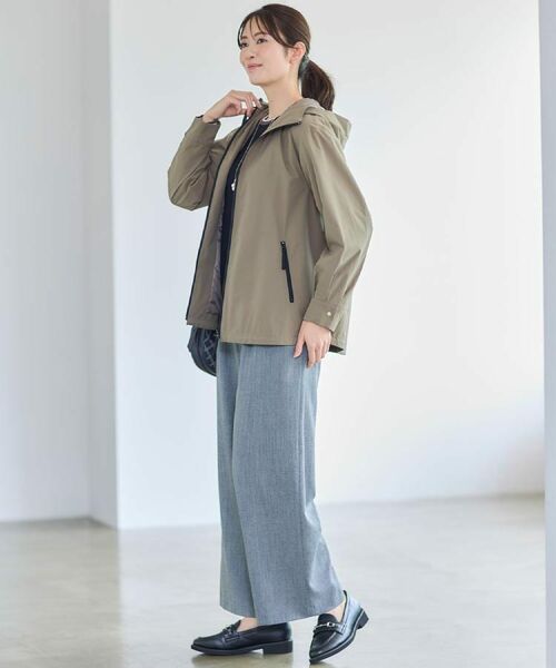 Reflect / リフレクト レザーブルゾン・ジャケット | 【ライトアウター／キレイ見え／気軽な羽織に◎】スポーティライトアウター | 詳細4