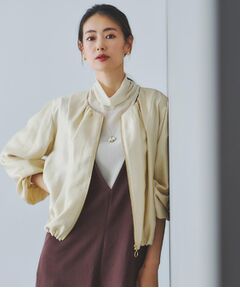 Reflect / リフレクト レザーブルゾン・ジャケット | 【ライトアウター／ゆったり羽織れる／気軽な羽織りに◎】ライトブルゾン