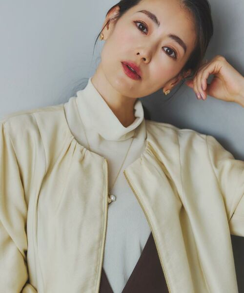 Reflect / リフレクト レザーブルゾン・ジャケット | 【ライトアウター／ゆったり羽織れる／気軽な羽織りに◎】ライトブルゾン | 詳細1