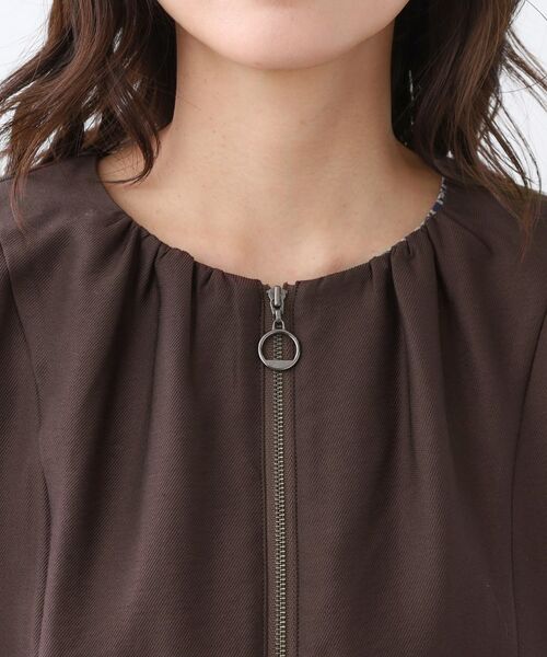 Reflect / リフレクト レザーブルゾン・ジャケット | 【ライトアウター／ゆったり羽織れる／気軽な羽織りに◎】ライトブルゾン | 詳細26