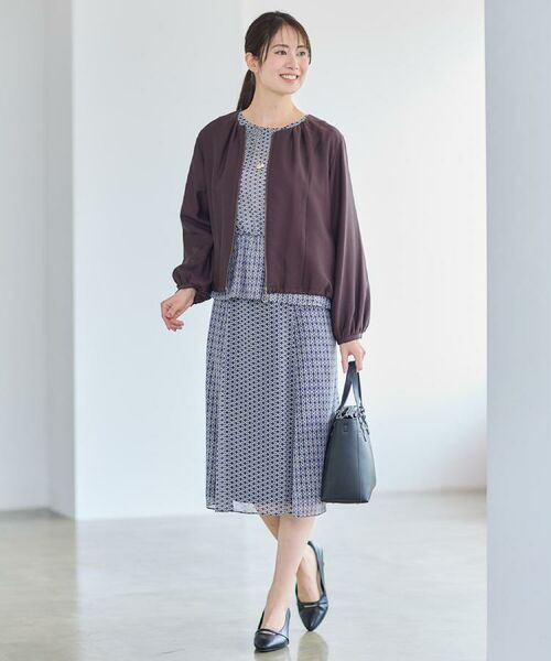 Reflect / リフレクト レザーブルゾン・ジャケット | 【ライトアウター／ゆったり羽織れる／気軽な羽織りに◎】ライトブルゾン | 詳細9