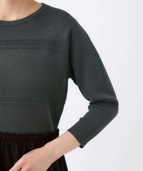 Reflect / リフレクト ロング・マキシ丈ワンピース | 【一枚で着映える◎／セットアップ可】ニット×タフタドッキングワンピース | 詳細23