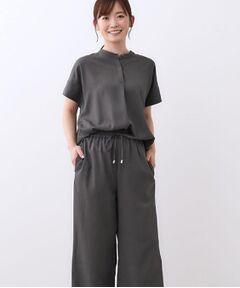 Reflect / リフレクト セットアップ | 【E‐QUALITY／ウエスト総ゴム／セットアップ／単品使いOK◎】ブラウス＋ストレートパンツセット