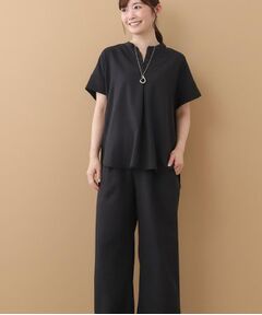 Reflect / リフレクト セットアップ | 【E‐QUALITY／ウエスト総ゴム／セットアップ／単品使いOK◎】ブラウス＋ストレートパンツセット